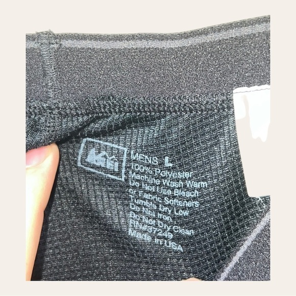 Men’s REI POLAR TEC LEGGINGS BLACK IN COLOR SIZE LARGE LOGO ON LEFT LEG - Picture 7 of 11